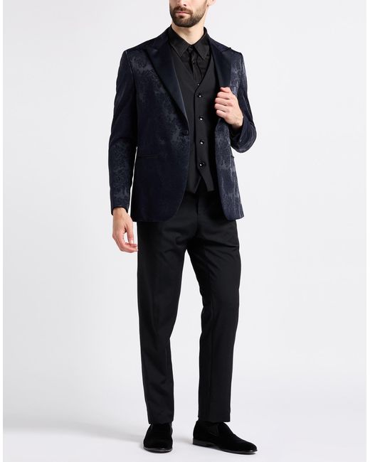 Messagerie Blue Luxe Fabrics Suit Viscose, Polyester for men