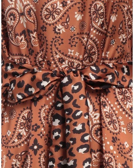 4giveness Brown Mini Dress Polyester