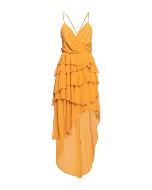 Marc Ellis Orange Midi Dress