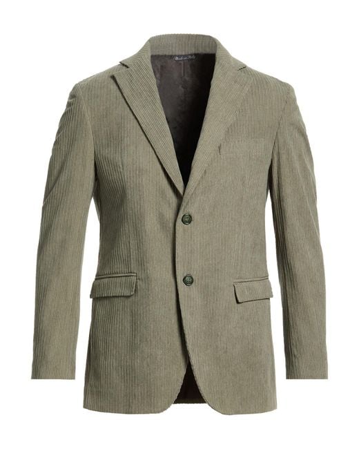 Exte Green Blazer Cotton, Polyester, Elastane for men