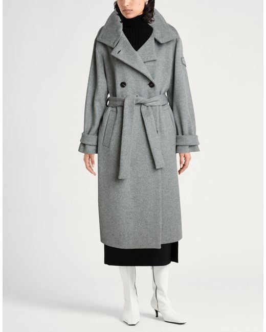 Peserico Gray Coat Virgin Wool, Cashmere