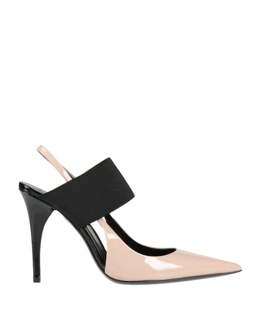 Bruno Frisoni Black Khaki Pumps Leather, Textile Fibers