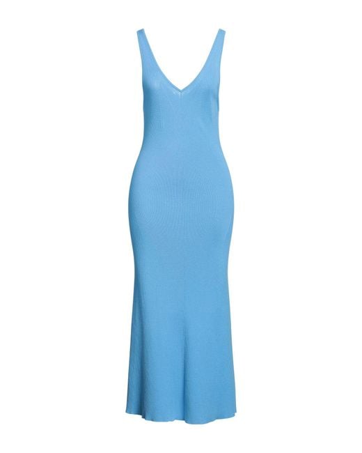 REMAIN Birger Christensen Blue Midi Dress