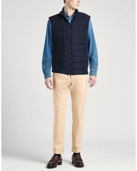 Paul & Shark Blue Vest Polyester, Elastane for men