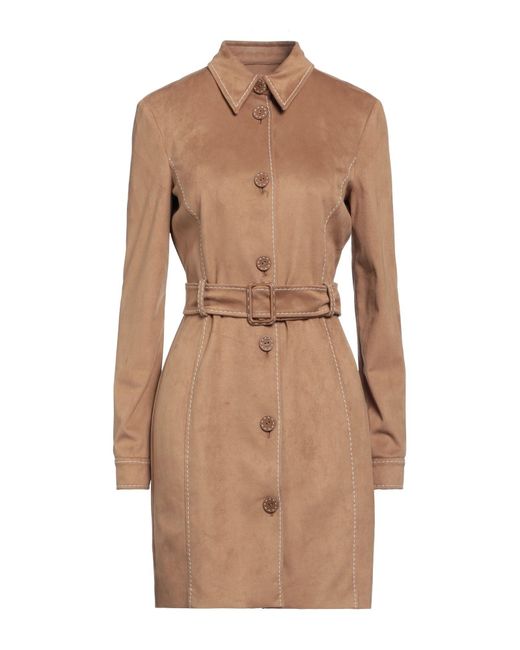 Boutique Moschino Natural Overcoat & Trench Coat Polyester, Rubber
