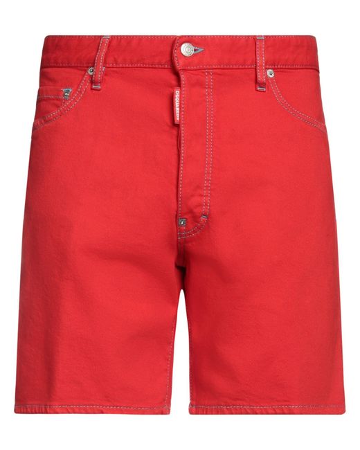 DSquared² Jeansshorts in Red für Herren