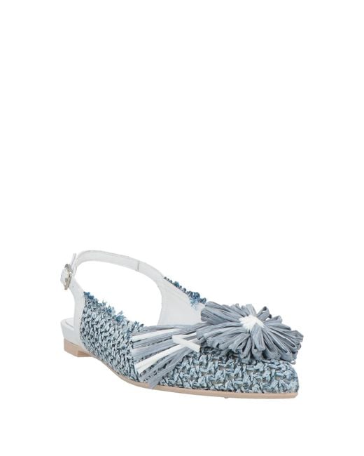 Ras Blue Ballet Flats