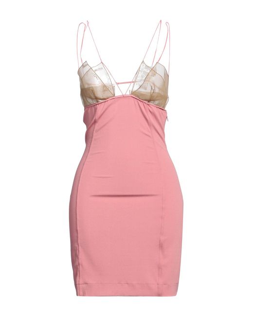 Nensi Dojaka Pink Mini Dress