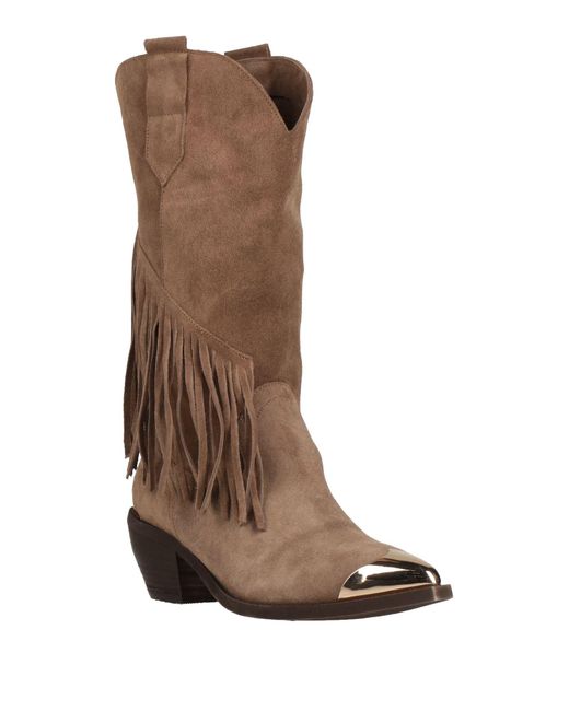Just Cavalli Brown Light Boot Leather