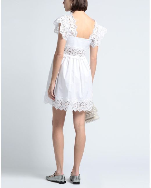 Alberta Ferretti White Mini-Kleid