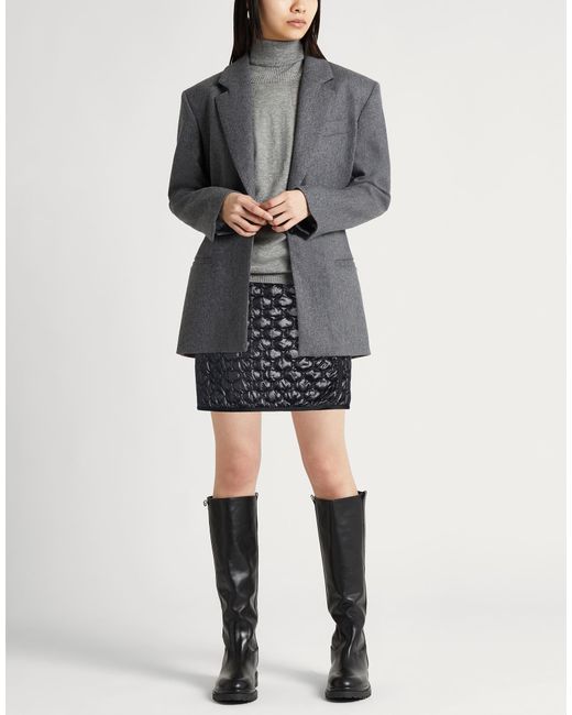 Moncler Black Mini Skirt Polyamide
