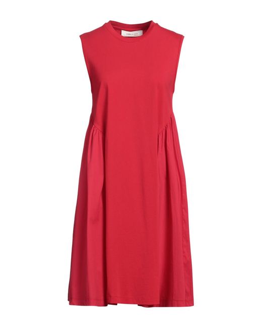EMMA & GAIA Red Midi-Kleid