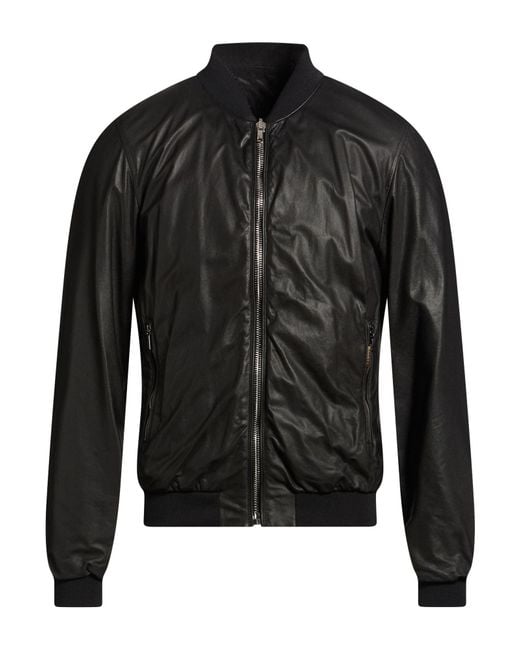 Moorer Black Jacket Leather for men