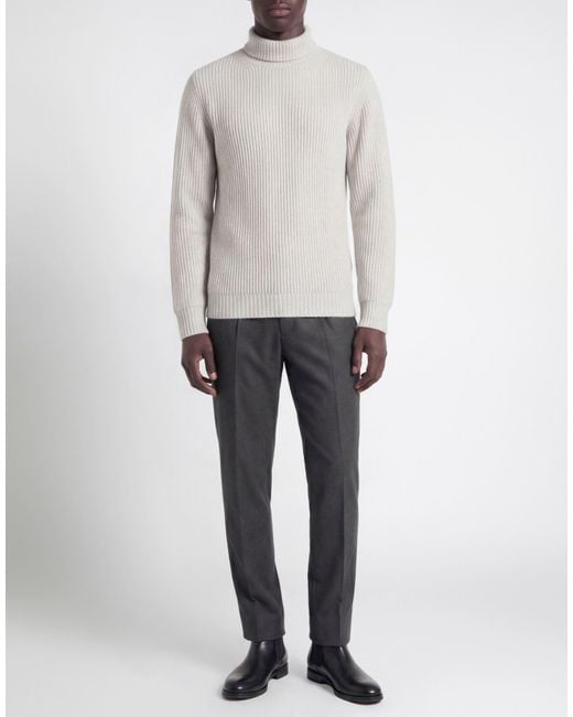 Messagerie Gray Light Turtleneck Wool for men