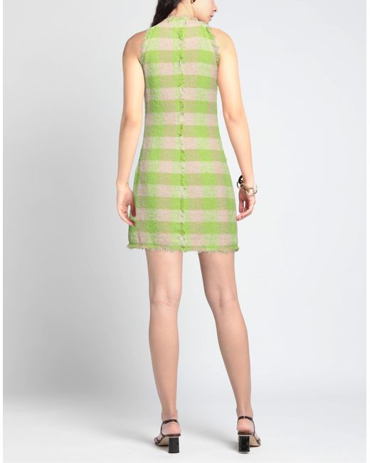 MSGM Green Mini Dress