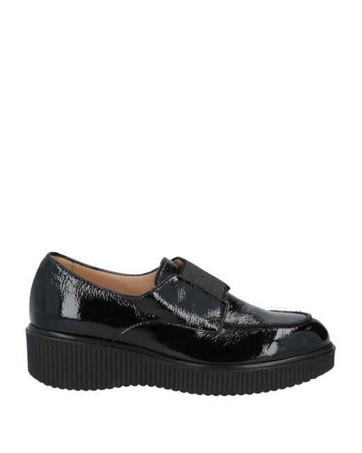 Donna Soft Black Loafers Leather