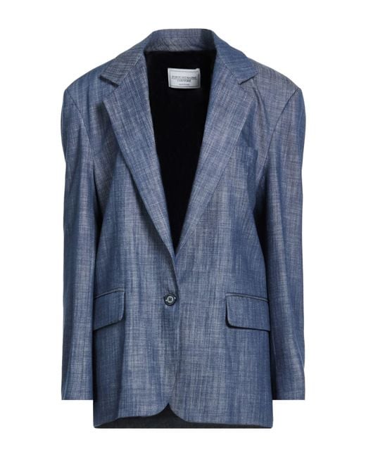 Forte Blue Blazer Cotton