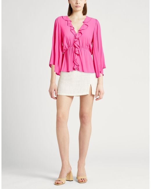 Liu Jo Pink Fuchsia Top Polyester