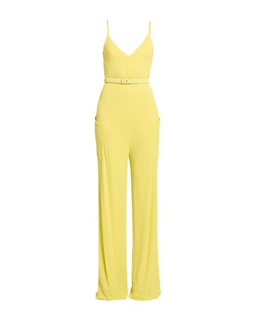 ワンピース ELISABETTA FRANCHI Viscose jumsuit Elisabetta Franchi viscose jumpsuit with logoed detail for