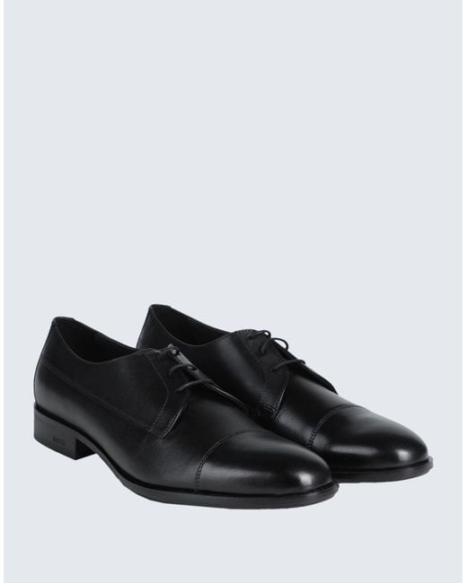 Chaussures à lacets Boss pour homme en coloris Black