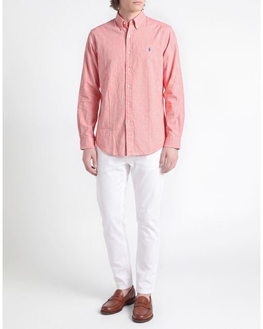 Polo Ralph Lauren Pink Shirt for men