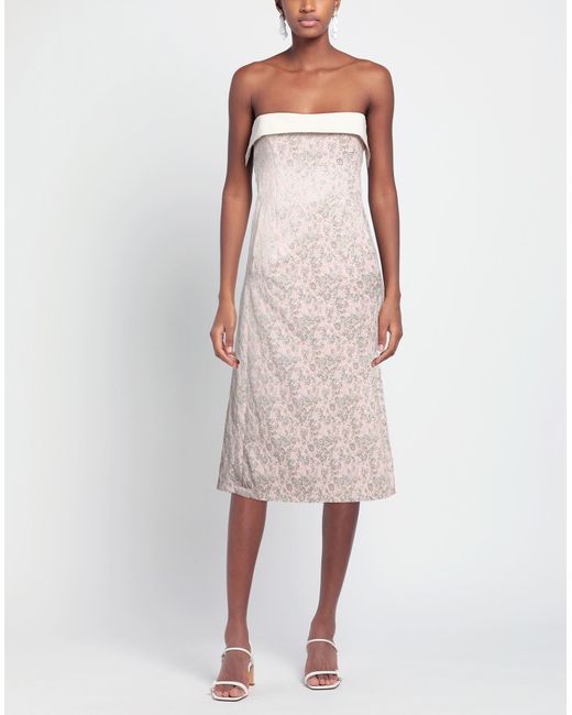 Philosophy Di Lorenzo Serafini Pink Midi Dress