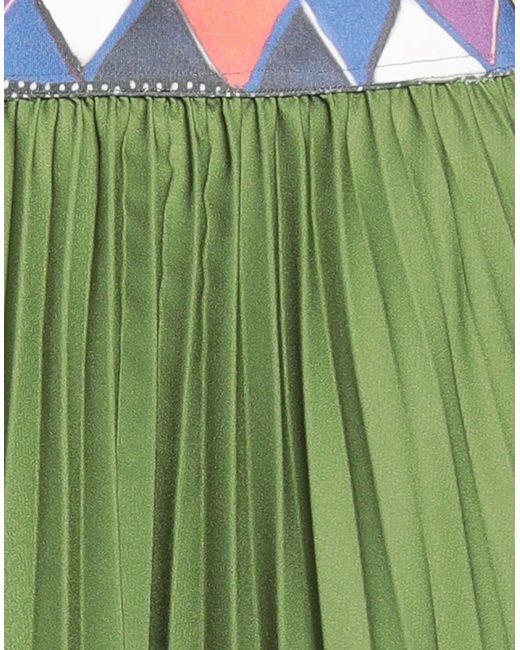 Stella Jean Green Midi Skirt