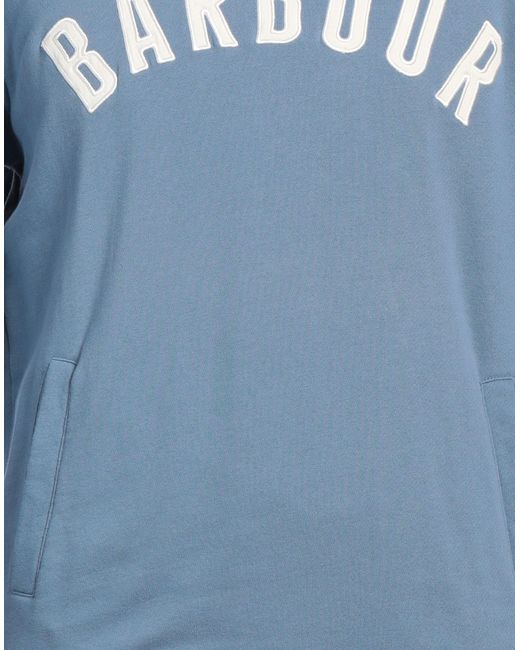 Barbour Blue Pastel Sweatshirt Cotton for men