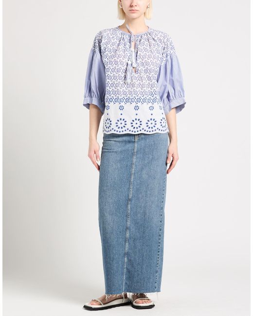 MARYBLOOM Blue Top