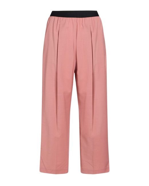Department 5 Red Pants Polyester, Virgin Wool, Elastane