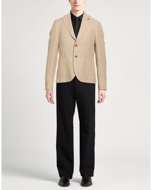 Paoloni Natural Blazer Cotton, Viscose for men
