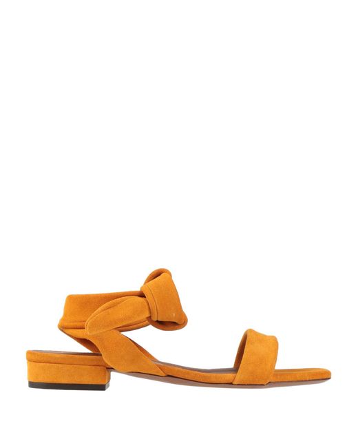 L'Autre Chose Orange Sandals