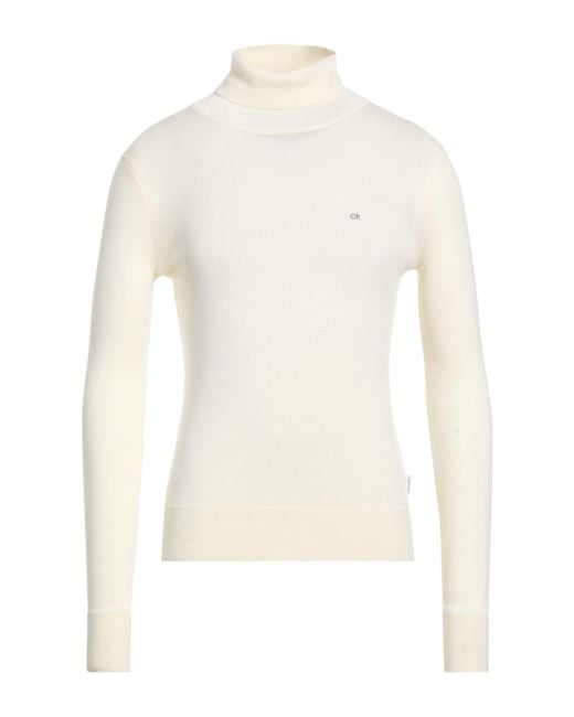 Calvin Klein White Turtleneck for men