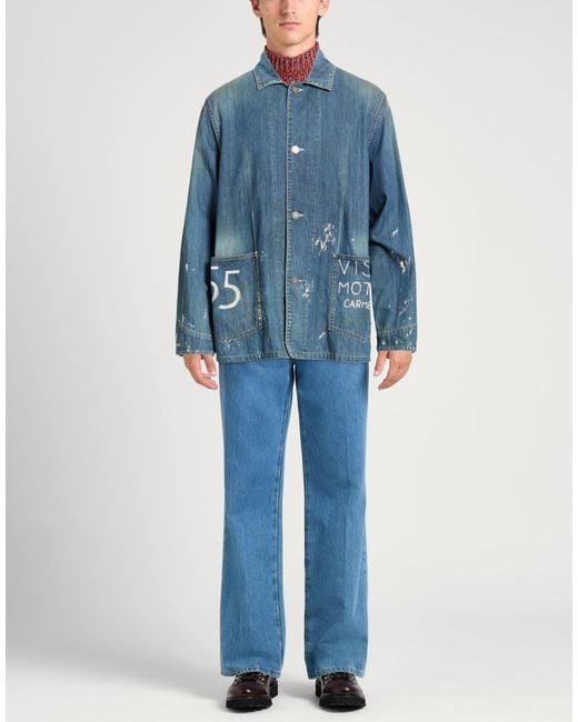 Visvim Blue Denim Outerwear Cotton for men