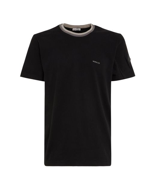 T-shirt Moncler pour homme en coloris Black