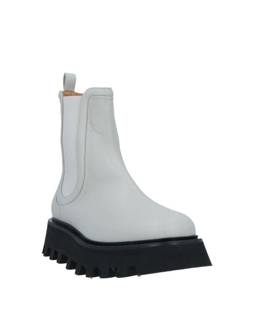 Pomme D'or Gray Ankle Boots