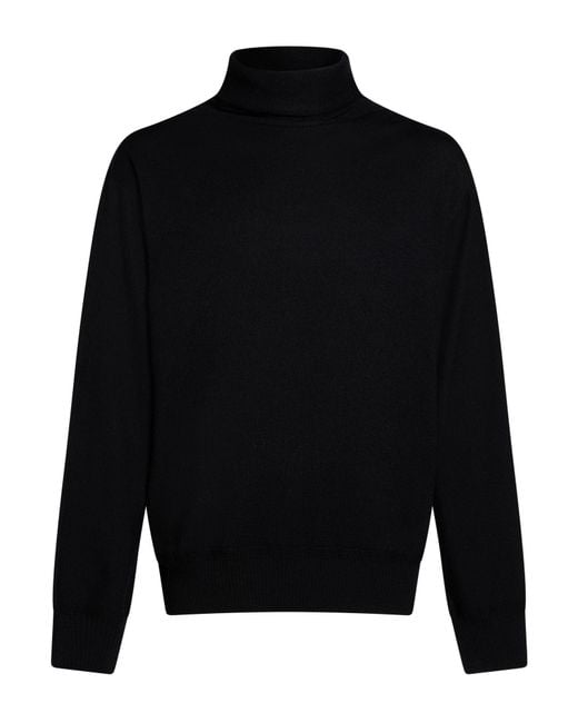 Issey Miyake Black Turtleneck Wool for men