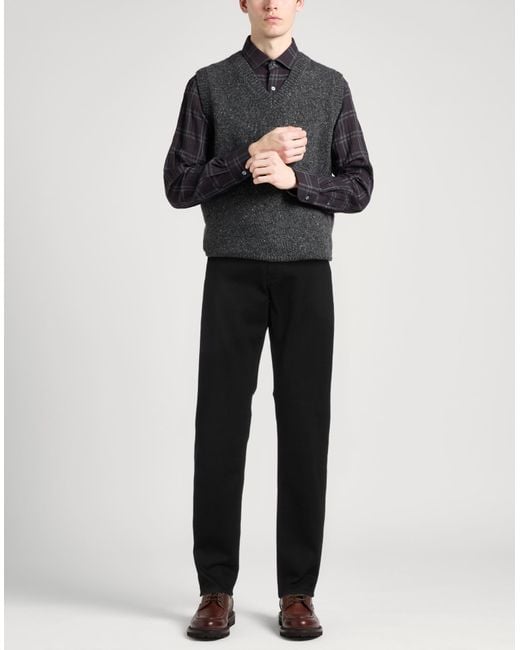 Dunhill Black Jeans Cotton, Elastane for men