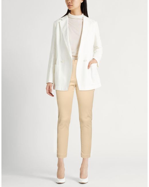 Liu Jo Natural Pants Cotton, Polyamide, Elastane