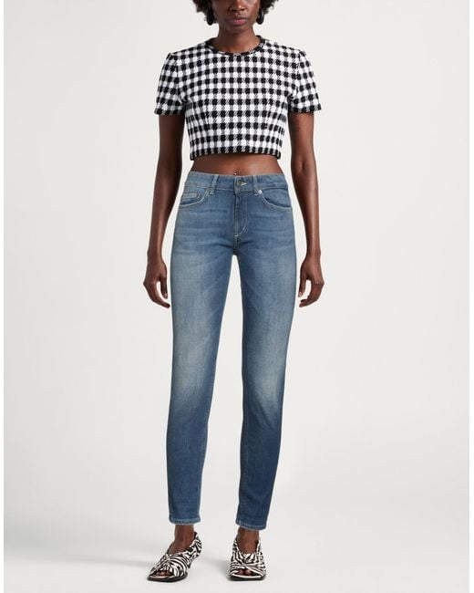 Dondup Blue Jeans Cotton, Elastomultiester, Elastane