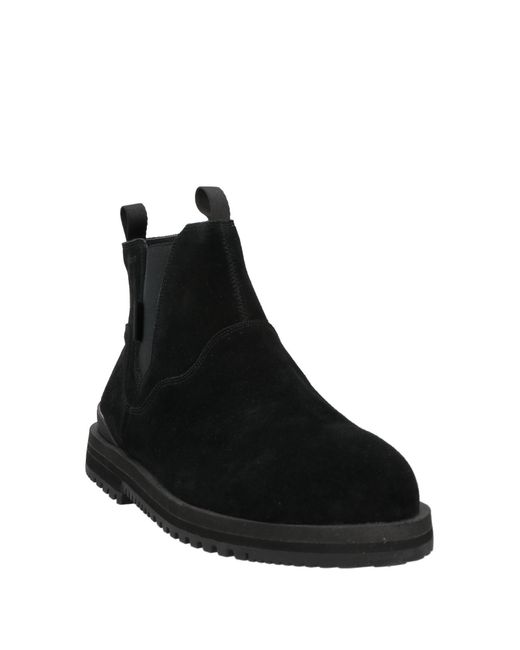 Suicoke Black Ankle Boots Leather for men