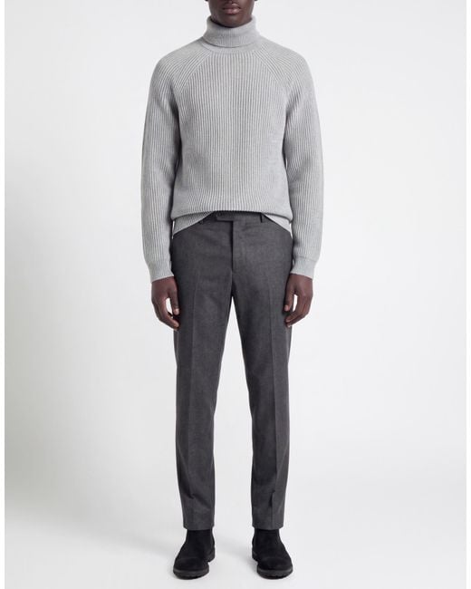 Alpha Studio Gray Turtleneck Wool, Cashmere for men