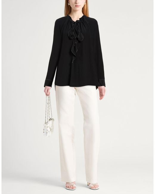 Victoria Beckham Black Shirt Silk