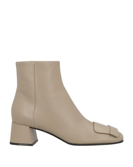 Sergio Rossi White Ankle Boots