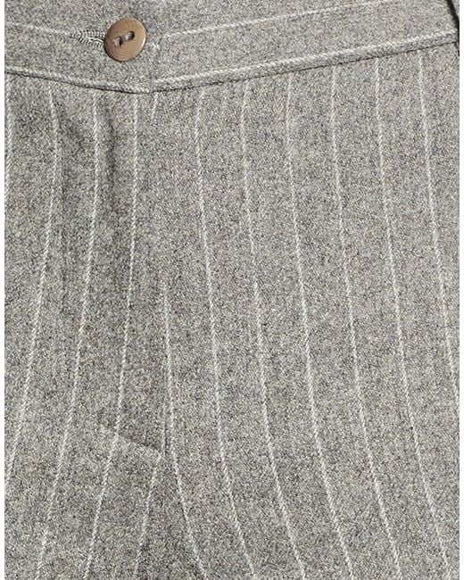 Incotex Gray Pants Wool