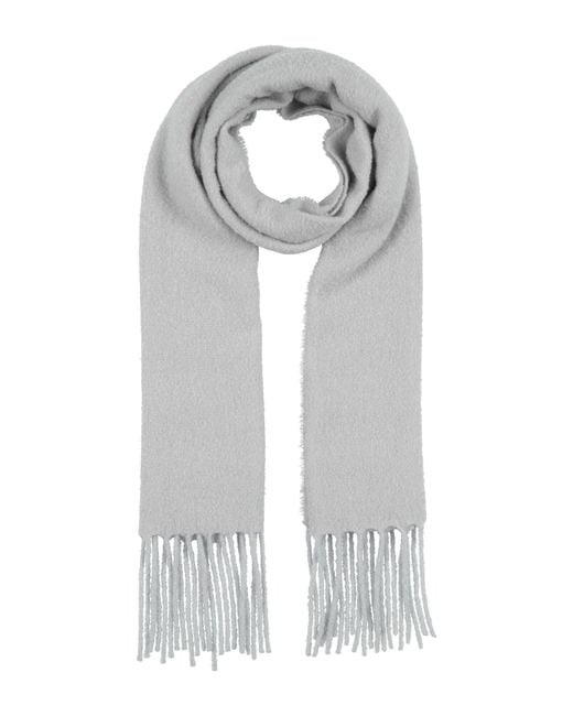 Destin White Charcoal Scarf Wool, Cashmere, Polyamide for men
