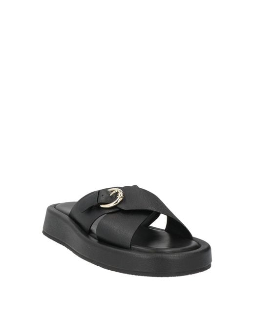Aigner Black Sandals Leather