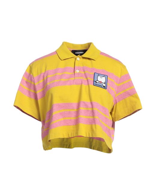 Polo DSquared² en coloris Yellow