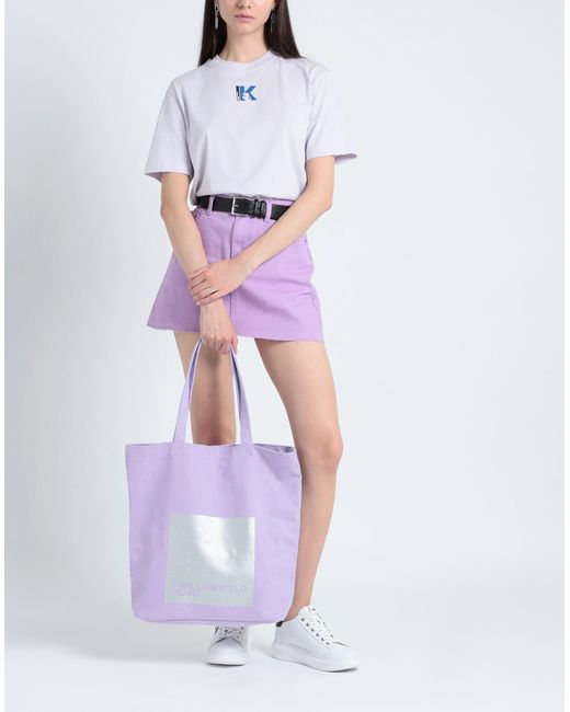 Karl Lagerfeld Purple Shoulder Bag
