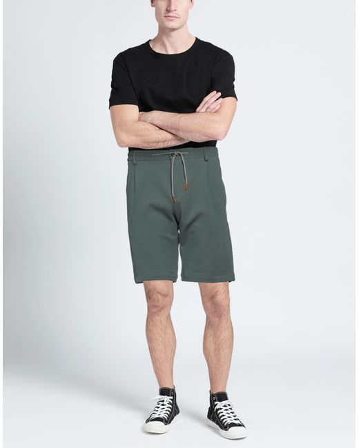 Eleventy Green Shorts & Bermuda Shorts for men